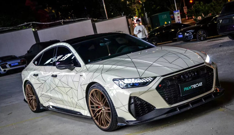 Paktechz V1 Prepreg Dry Carbon Front Lip - Audi RS6 RS7 C8