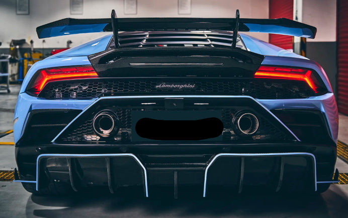 Dry Carbon Fiber Rear Spoiler - Lamborghini Huracan Evo