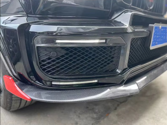 Prepreg Carbon Fiber BB G900 Rocket Style Front Lip - Mercedes Benz G Wagon W464 AMG G63