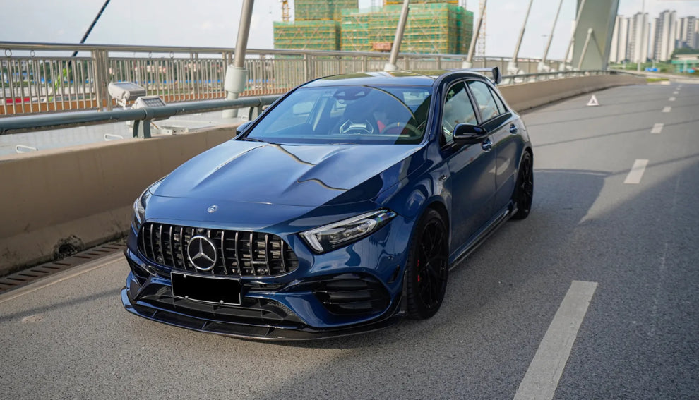 Paktechz Prepreg Carbon Fiber Front Splitter Lip - Mercedes Benz W177 AMG A45 A45s