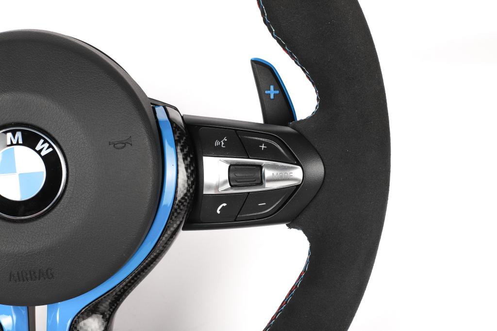 M Performance Carbon Fiber Steering Wheel w/ Red Trim- BMW F Chassis