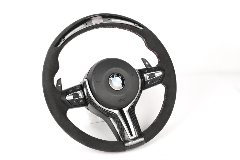 M Performance Carbon Fiber Full Alcantara Steering Wheel w/ LED- BMW F Chassis