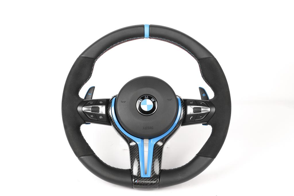 M Performance Carbon Fiber Steering Wheel w/ Red Trim- BMW F Chassis