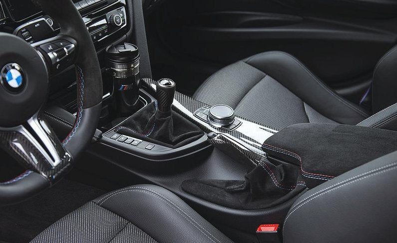 M Performance Style Alcantara Carbon Fiber E-Brake Handle - BMW F & E Chassis