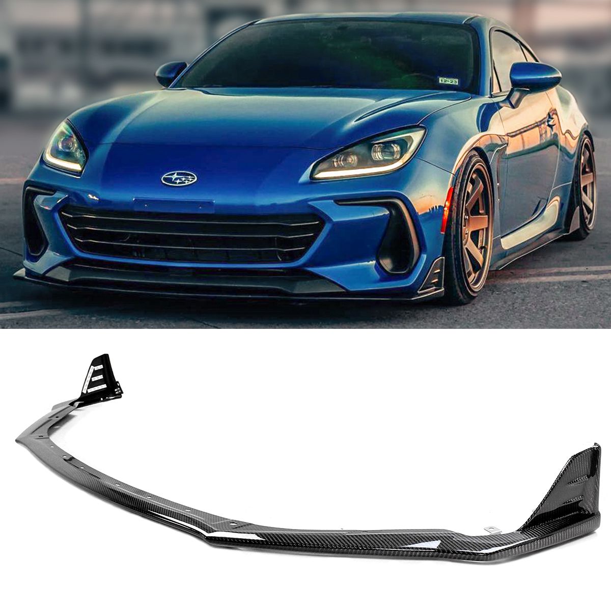 STI Style Carbon Fiber Front Lip - Subaru BRZ