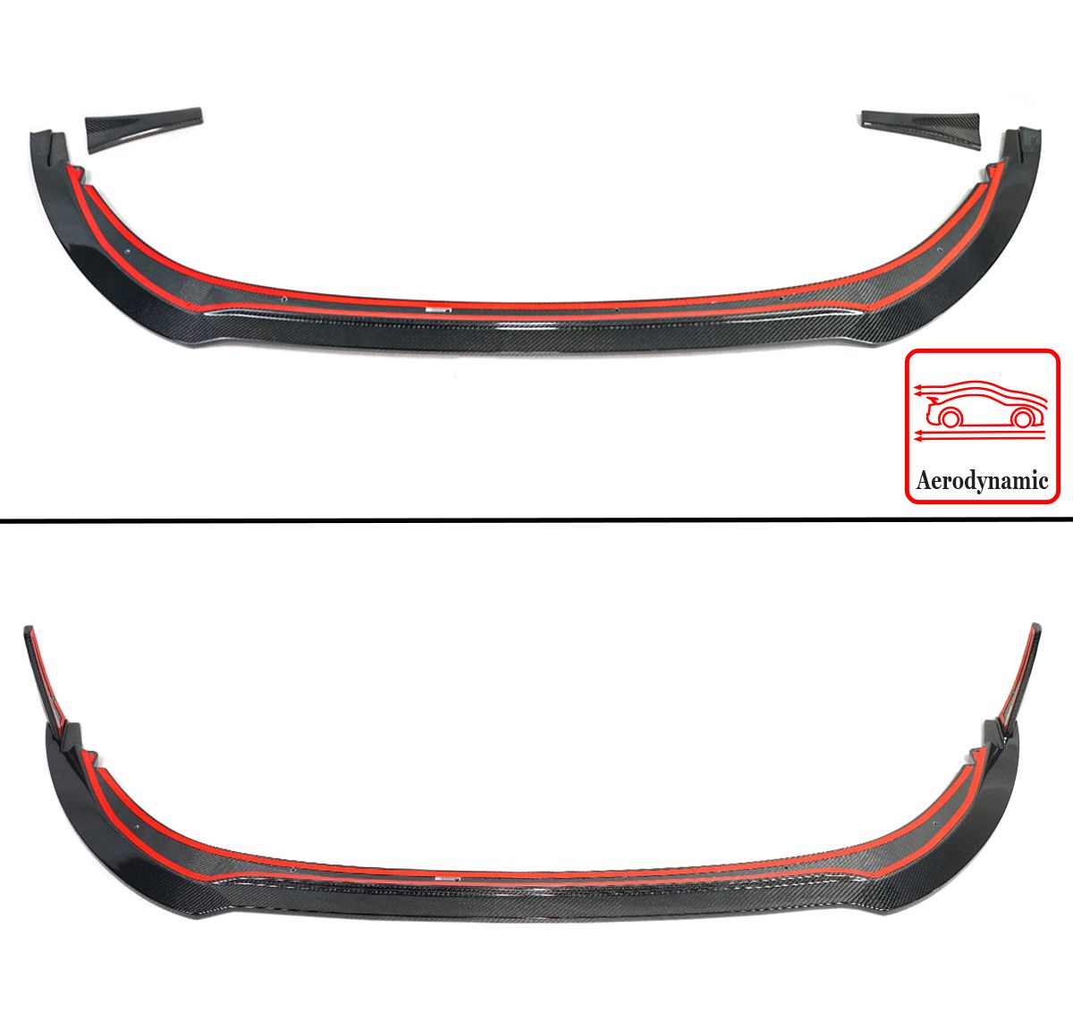 M style Carbon Fiber Front Lip Splitter - Toyota GR86