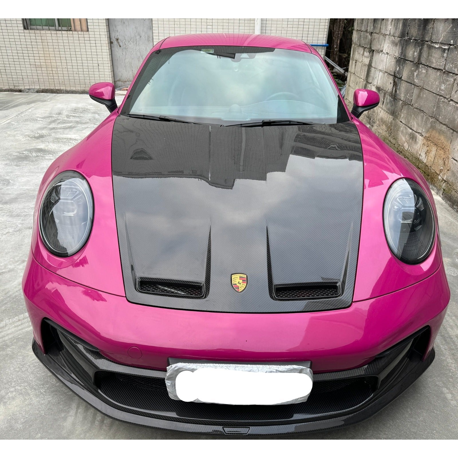 Carbon Fiber GT3 Style Hood Bonnet  -  Porsche 911 Carrera S GT3