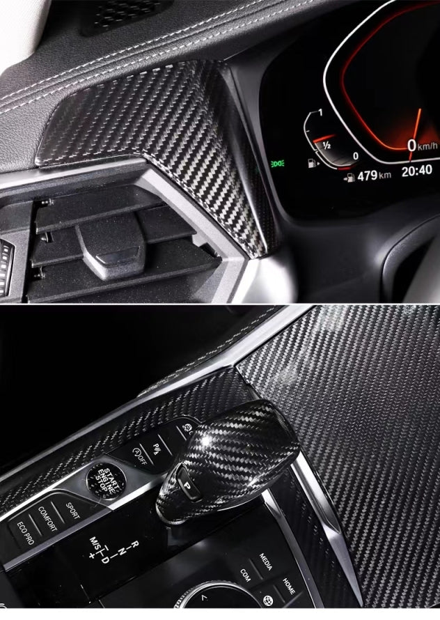 Dry Carbon Fiber Interior Trim Complete Set Panels For BMW G20/G21 3 Series / G22 G23 G26 2019-2022