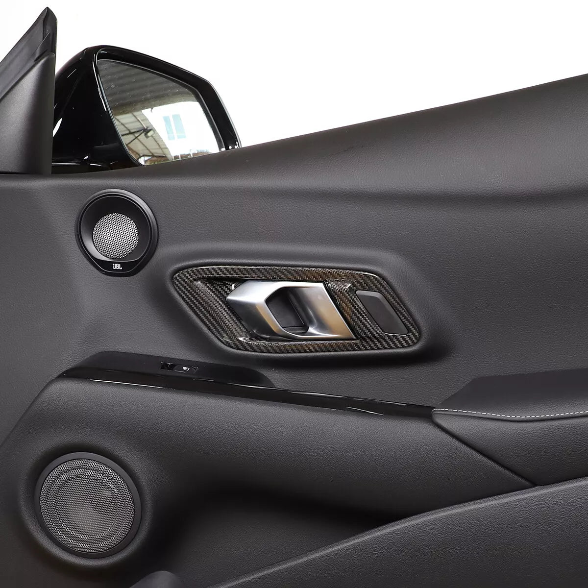 Carbon Fiber Interior Door Handle Frame Cover - Toyota GR Supra 2020-23