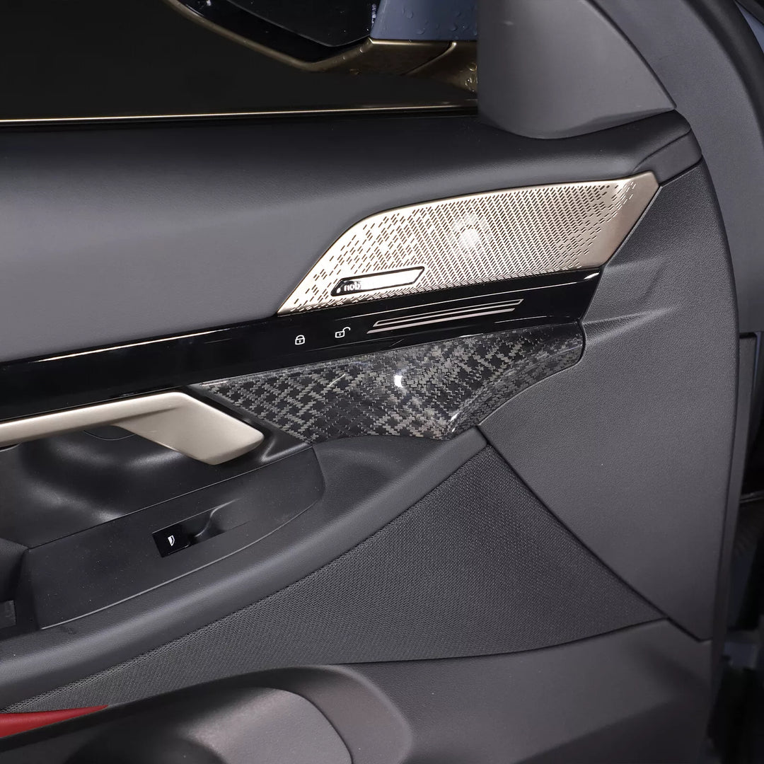 X Style Carbon Fiber Inner Front door Cover Trim - BMW 5 Series G60 2024+