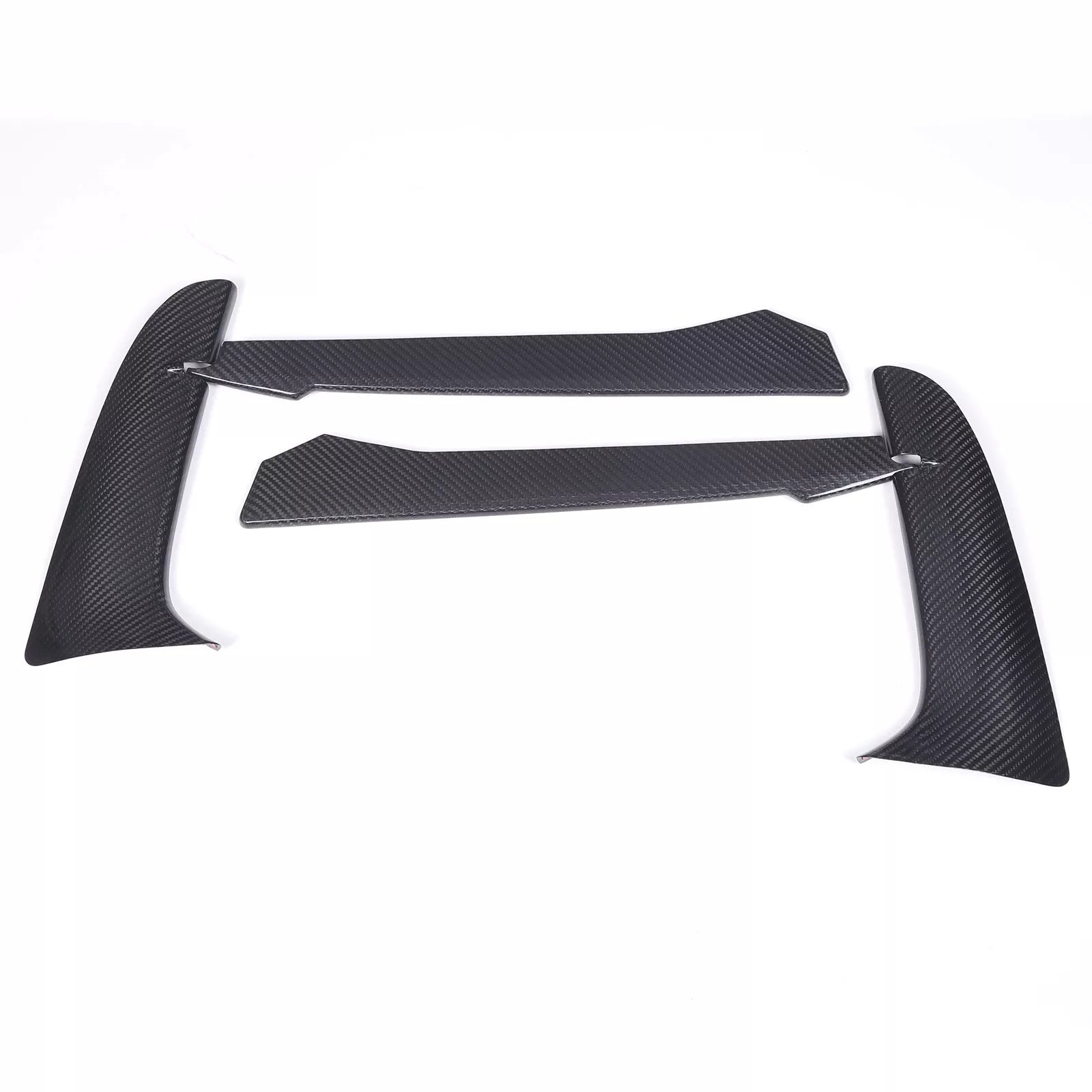 Carbon Fiber Front Bumper Fog Light Lamp Trim - Corvette C8