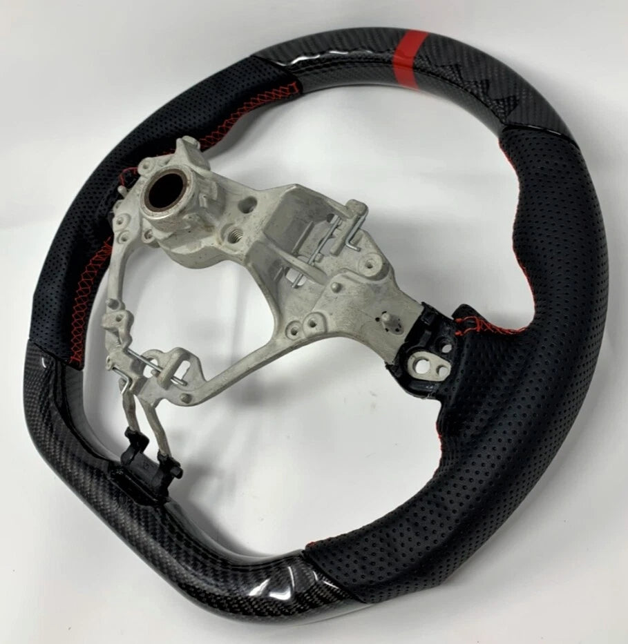 Carbon Fiber Steering Wheel w/ Red accents - 17-25 TOYOTA 86 GR86 BRZ