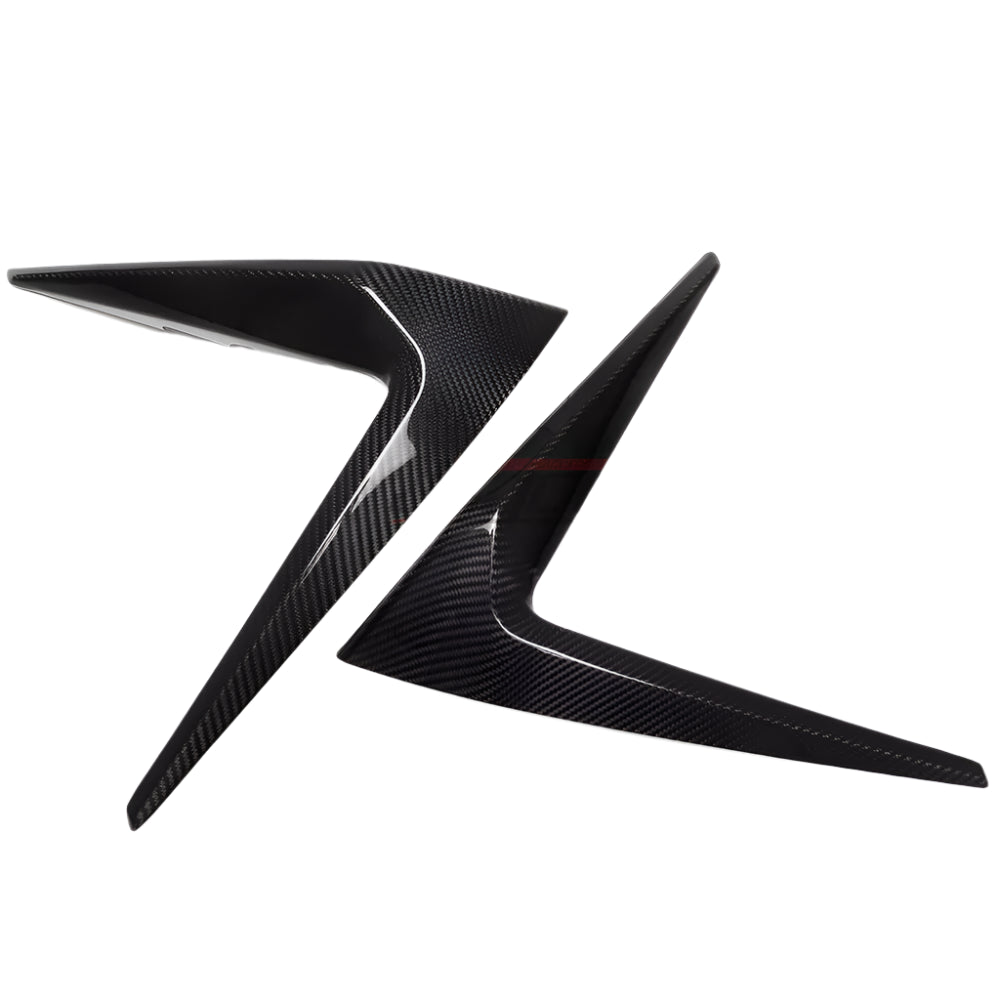Carbon Fiber Fog Light Cover Lower Bumper Side Trim - Lexus IS 300 350 500 2021-2025