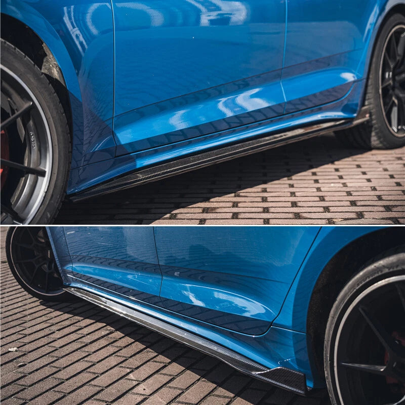 Carbon Fiber Side Skirt Extensions -  A5 S5 S Line 2021-2024