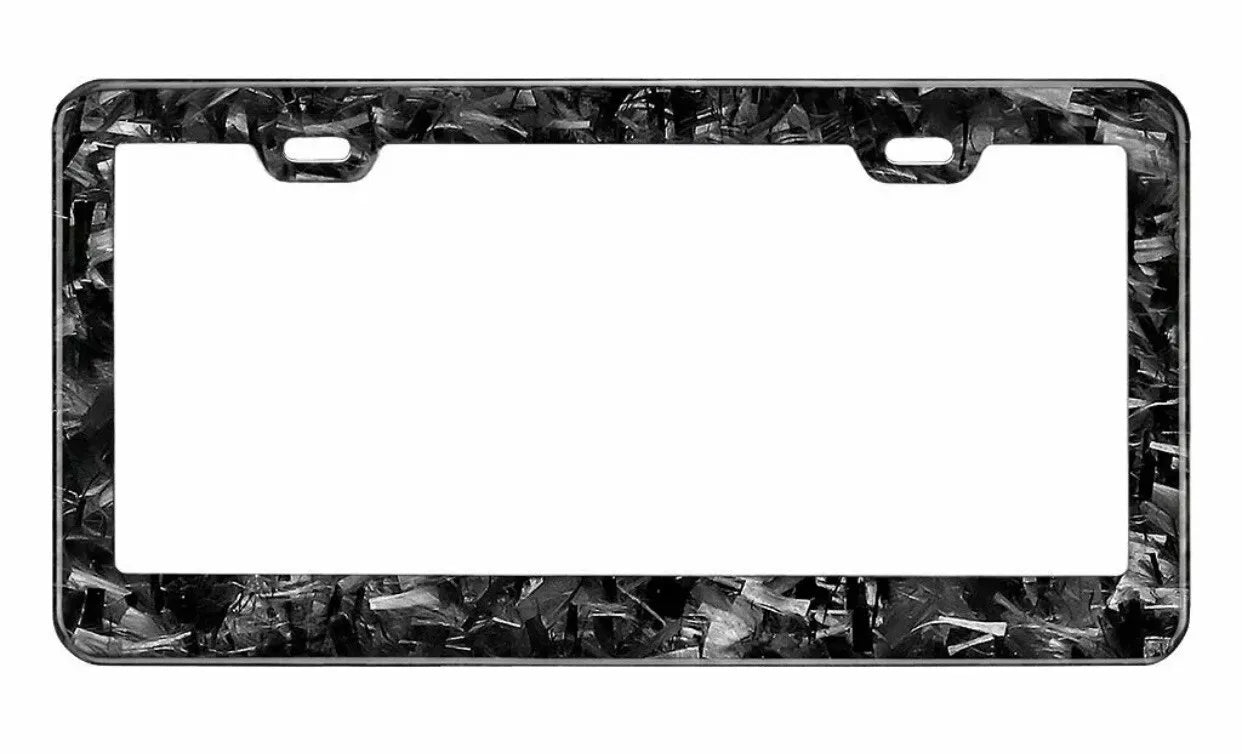 Colored Forged Carbon Fiber Universal License Plate Frame