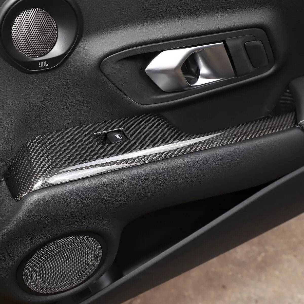 Carbon Fiber Interior Window Lift Panel Trim - Toyota GR Supra 2019-2023