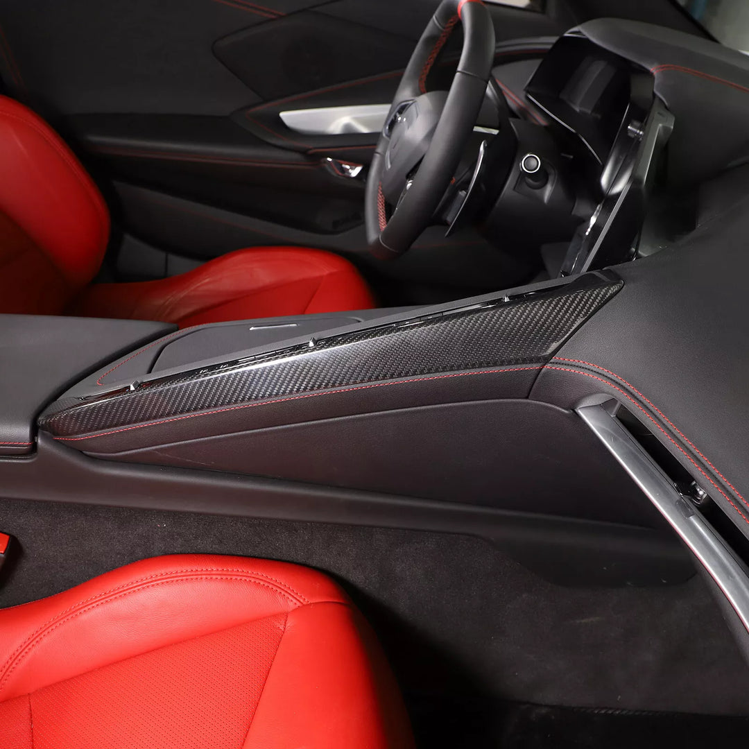 Carbon Fiber Center Passenger Side Cover Trim - Corvette C8