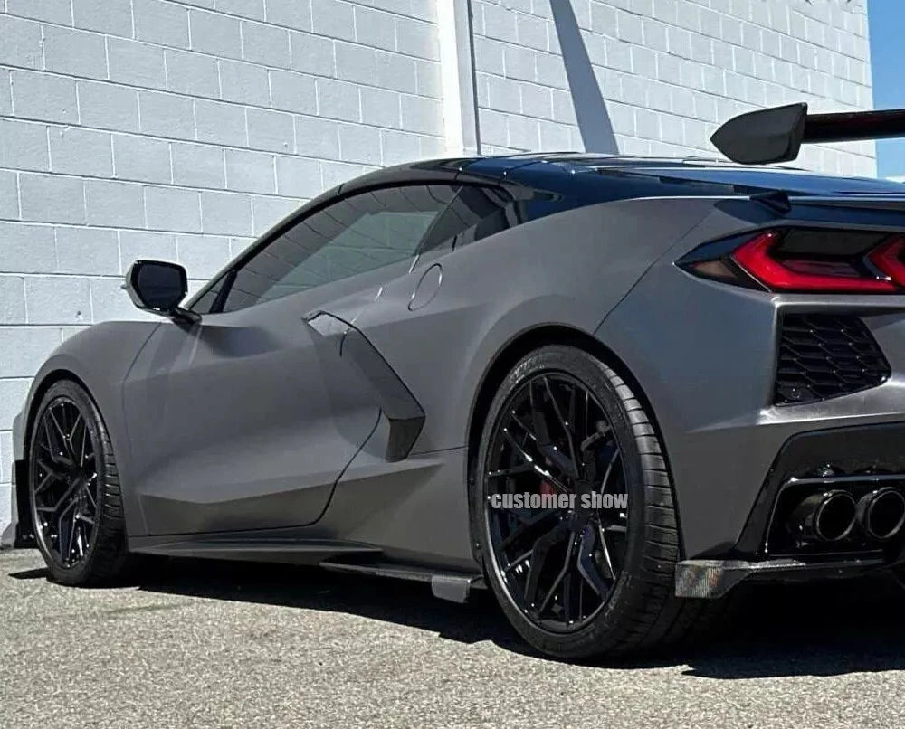 Carbon fiber Side Skirts Extension Panel - Chevrolet Corvette C8 2020-2024