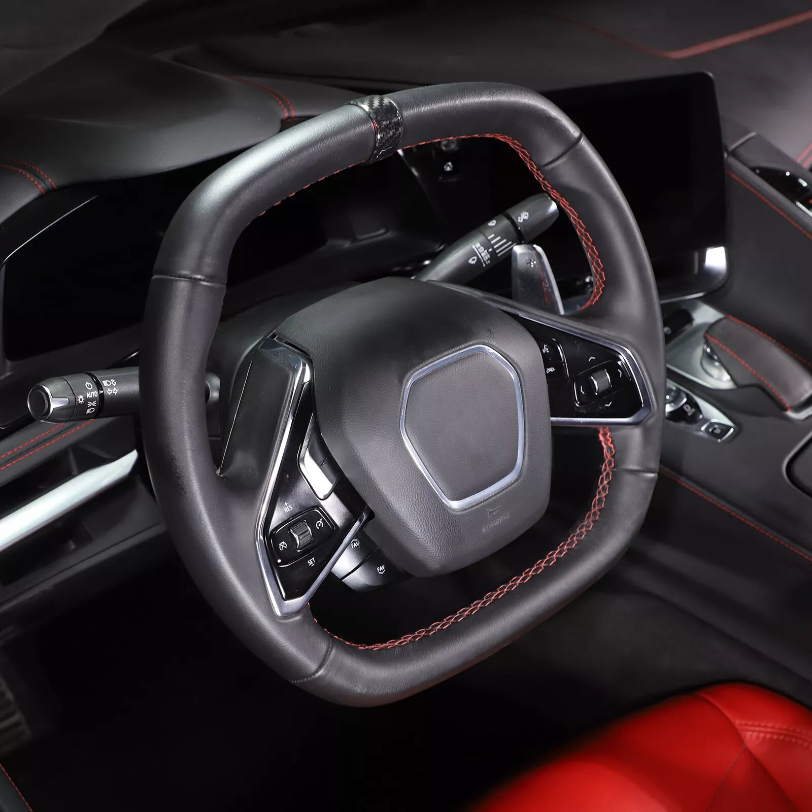 Carbon Fiber Steering Wheel Cover Trim Ring - Corvette C8 2020-2024