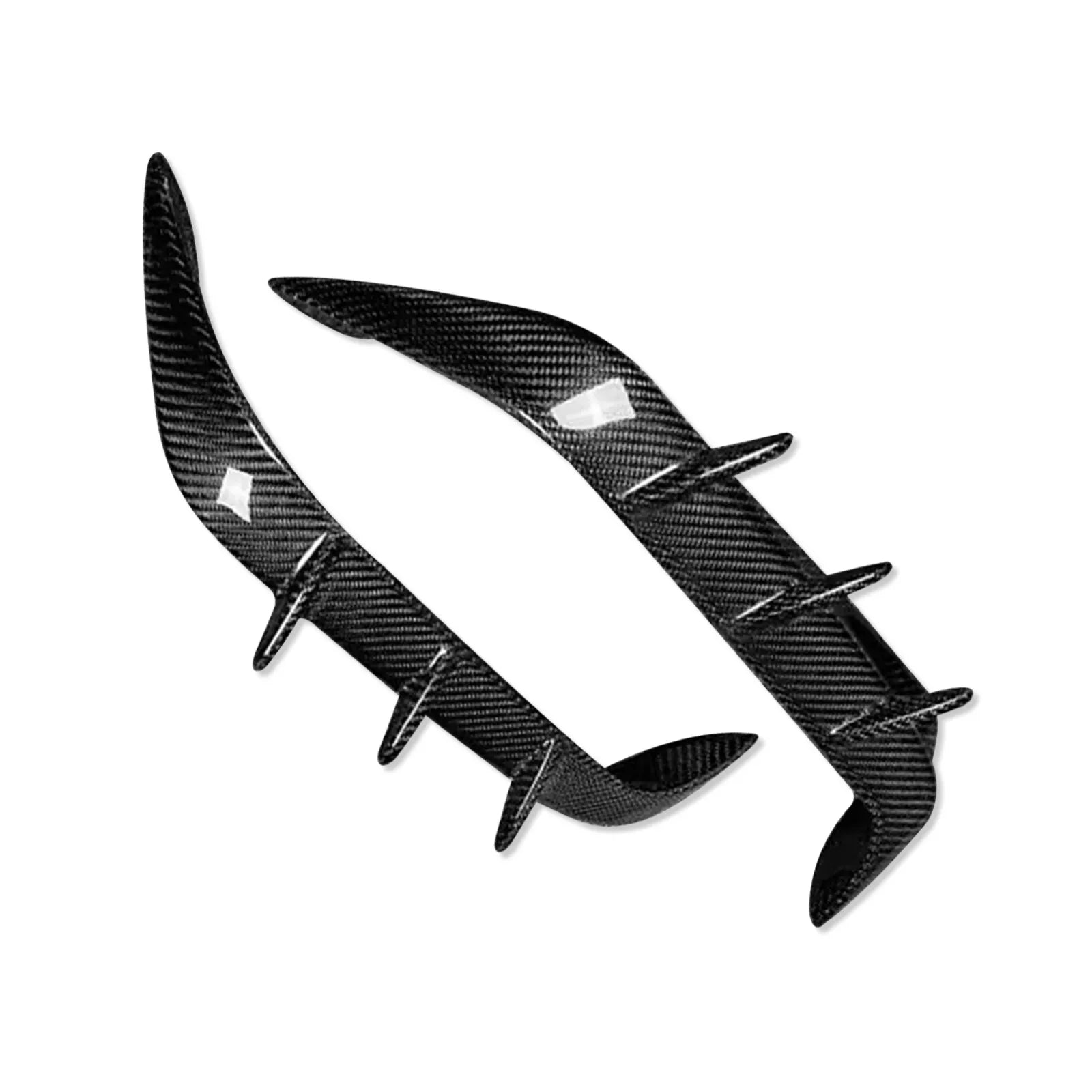 Carbon Fiber Rear Bumper Fog Light Cover Trim - BMW X6M F96 20-25
