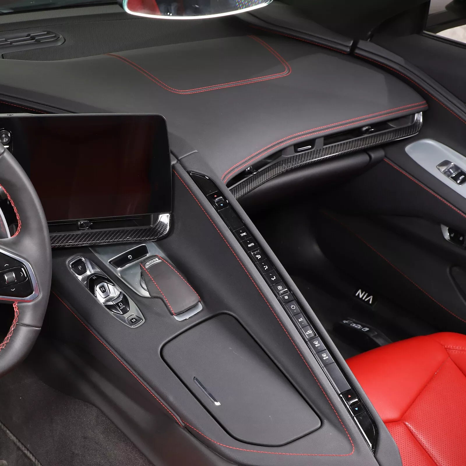 Carbon Fiber Interior Dash Air Vent Strip Trim - Corvette C8 2020-2024