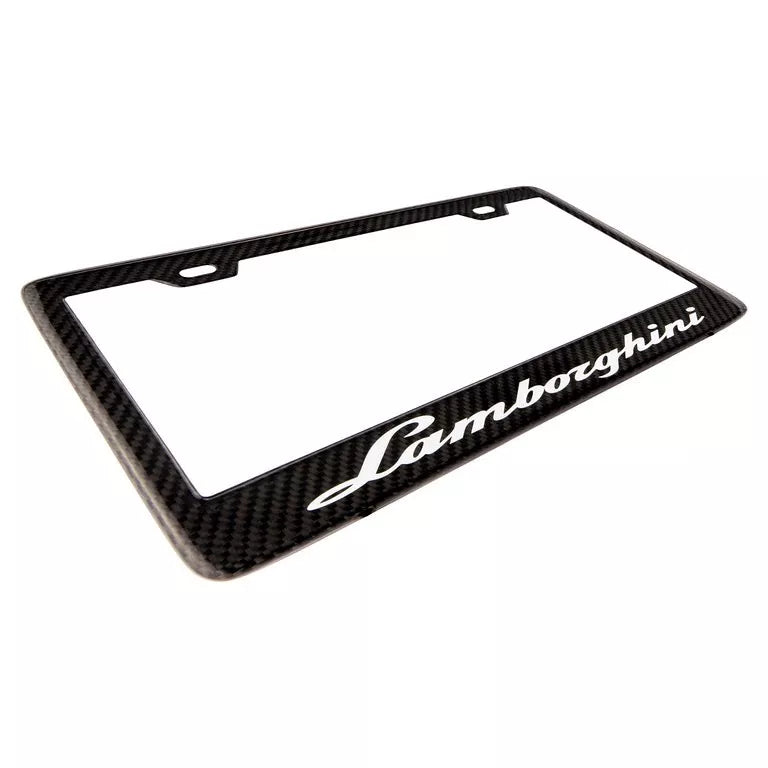 Carbon Fiber "Huracan" License Plate Frame - Lamborghini