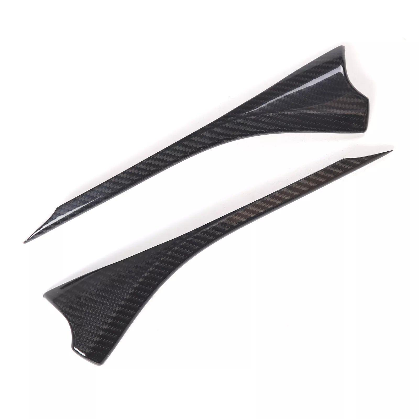 Carbon Fiber Door Inner A-pillar Trim Cover For Corvette C8 2020-2023