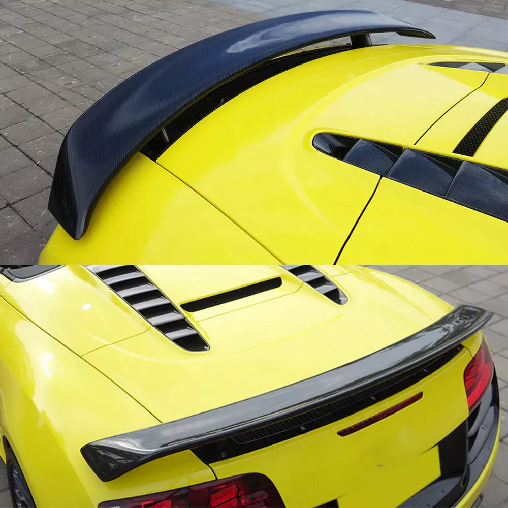 Carbon Fiber Rear Wing w/ Base Panel - Audi R8 GT V8 V10 2008-2015