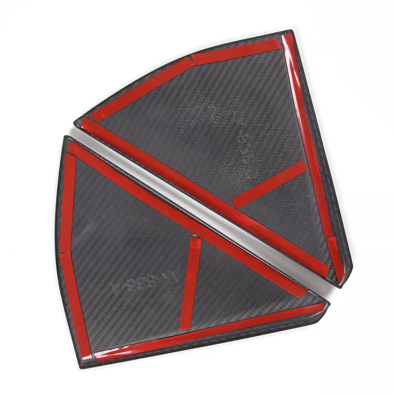 Carbon Fiber Rear Triangle Panel Trim Cover - Corvette C8 Convertible 20-23
