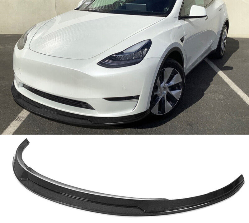Carbon Fiber Front Lip V1 - Tesla Model Y