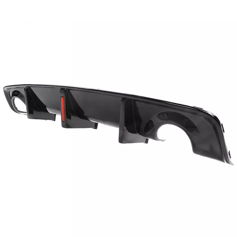 Gloss Black Rear Diffuser W/ Brake Light + Apron Spat - 2020-2023 Charger Widebody