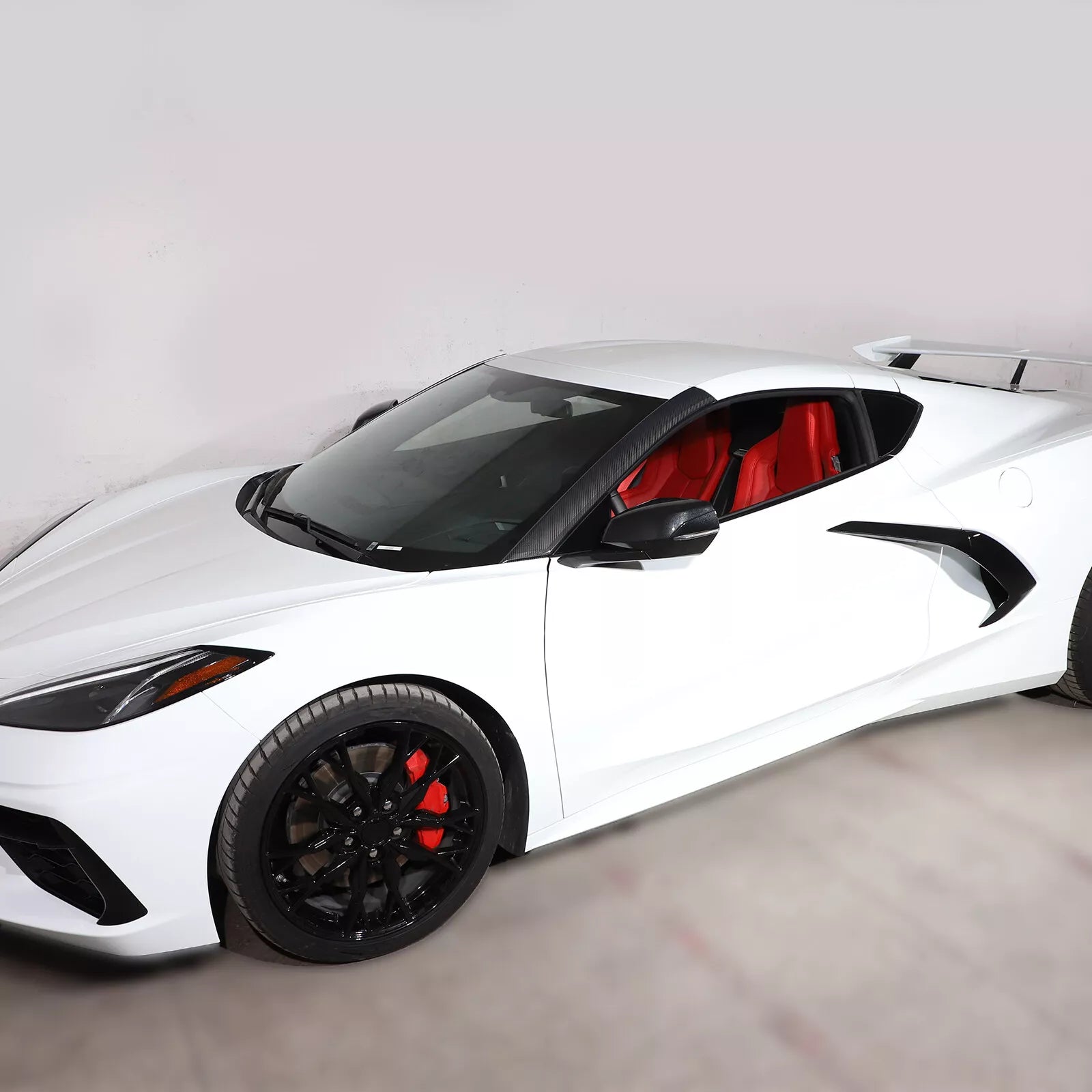 Carbon Fiber A-pillar Cover Trim - Corvette C8 2020-2025