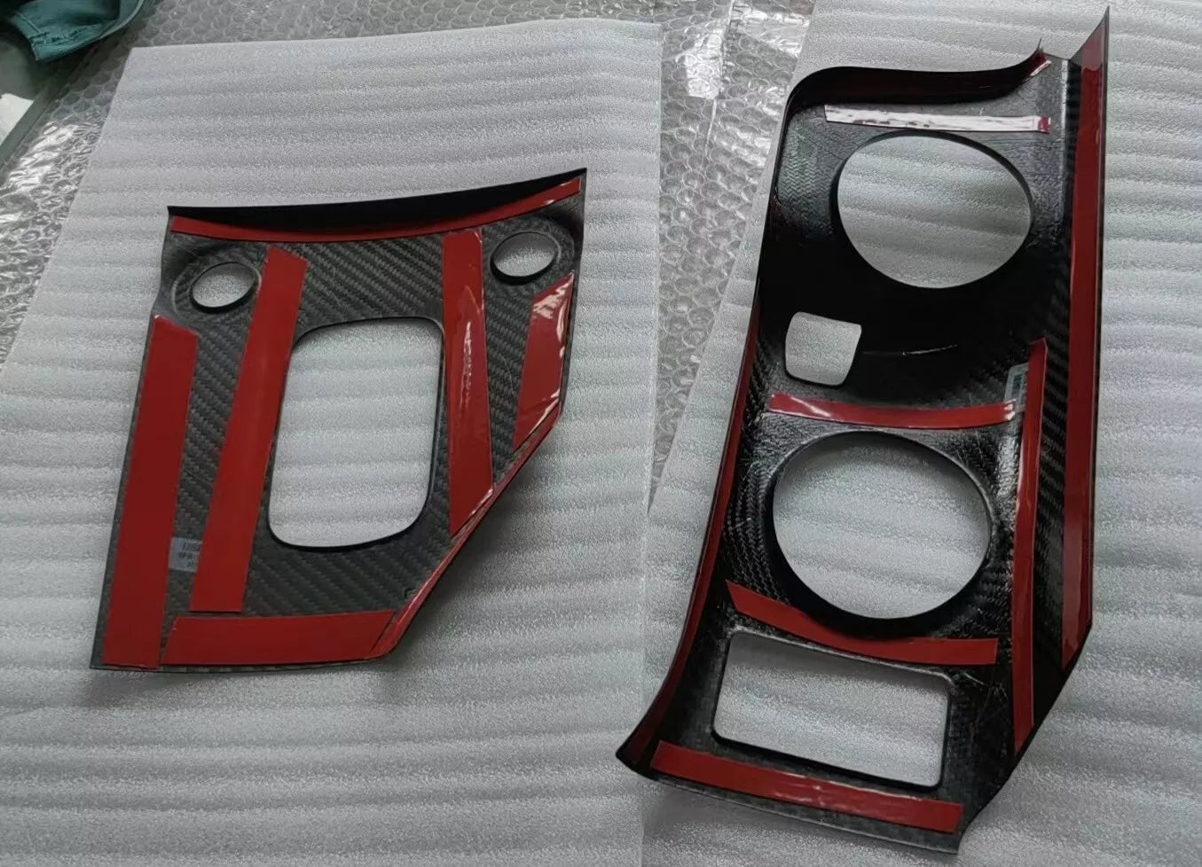 Carbon Fiber Center Cup Holder Trim - Nissan Fairlady 400Z RZ34