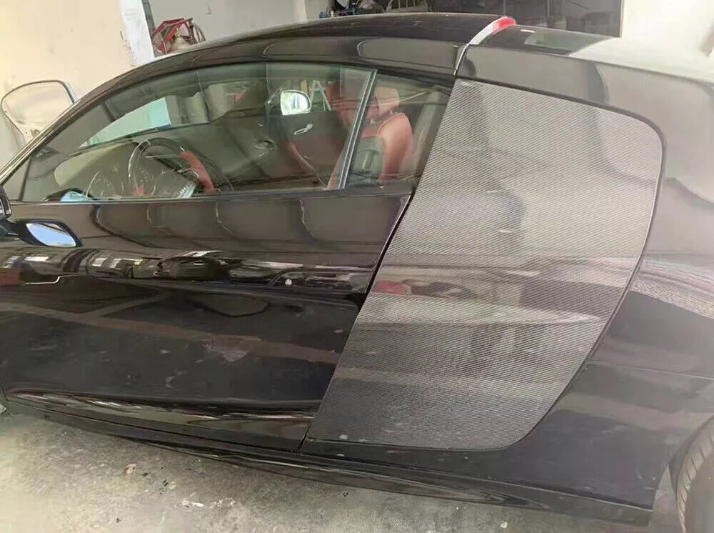 Carbon Side Door Fenders Blade Trims Panel - Audi R8 V8 V10 Coupe 2008-15