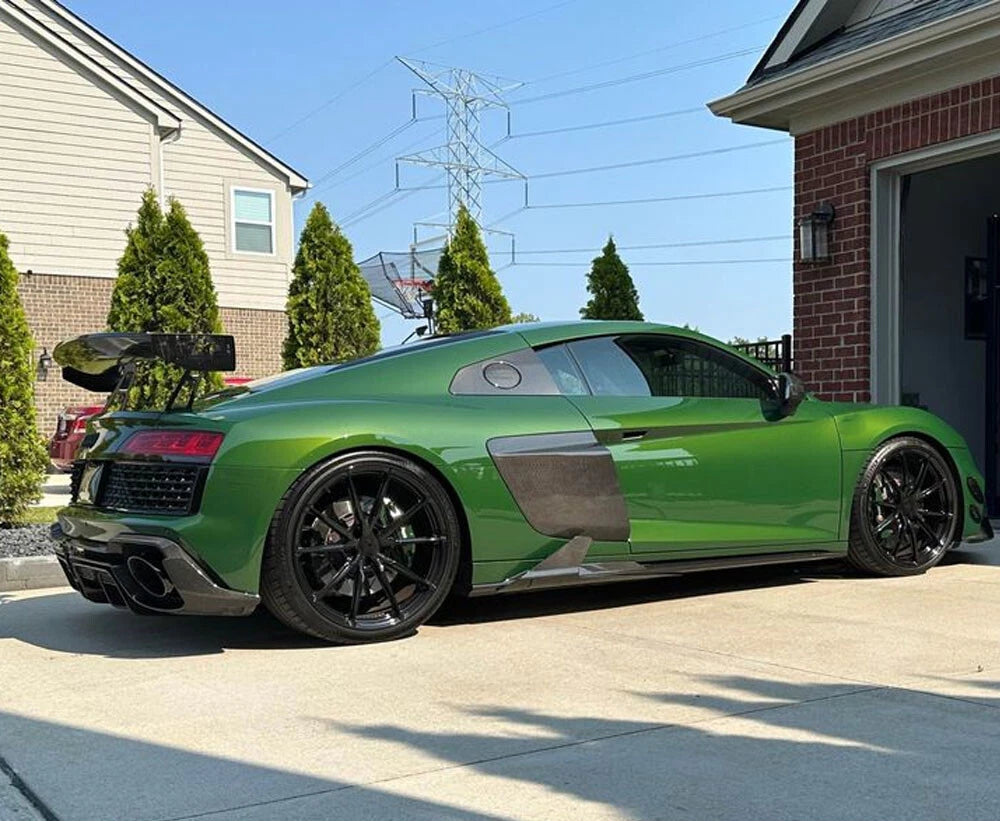 C Style Carbon Fiber Side Skirt Extension - Audi R8 Gen 2 2019-2024