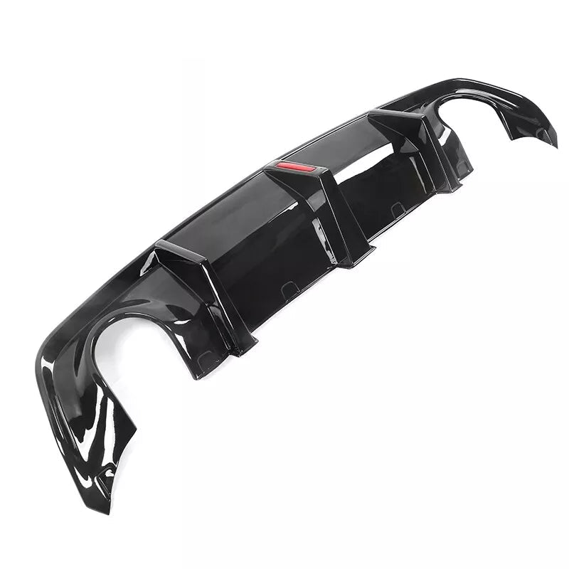 Gloss Black Rear Diffuser W/ Brake Light + Apron Spat - 2020-2023 Charger Widebody