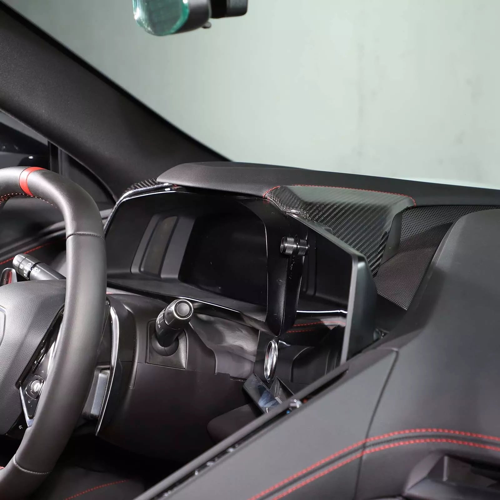 Carbon Fiber Dashboard Side Panel Trim Cover - Corvette C8 2020-2023