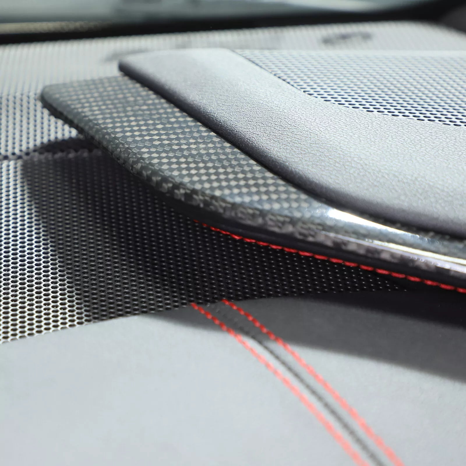 Carbon Fiber Dashboard L-shaped Trim Strip Cover - Corvette C8 20-24