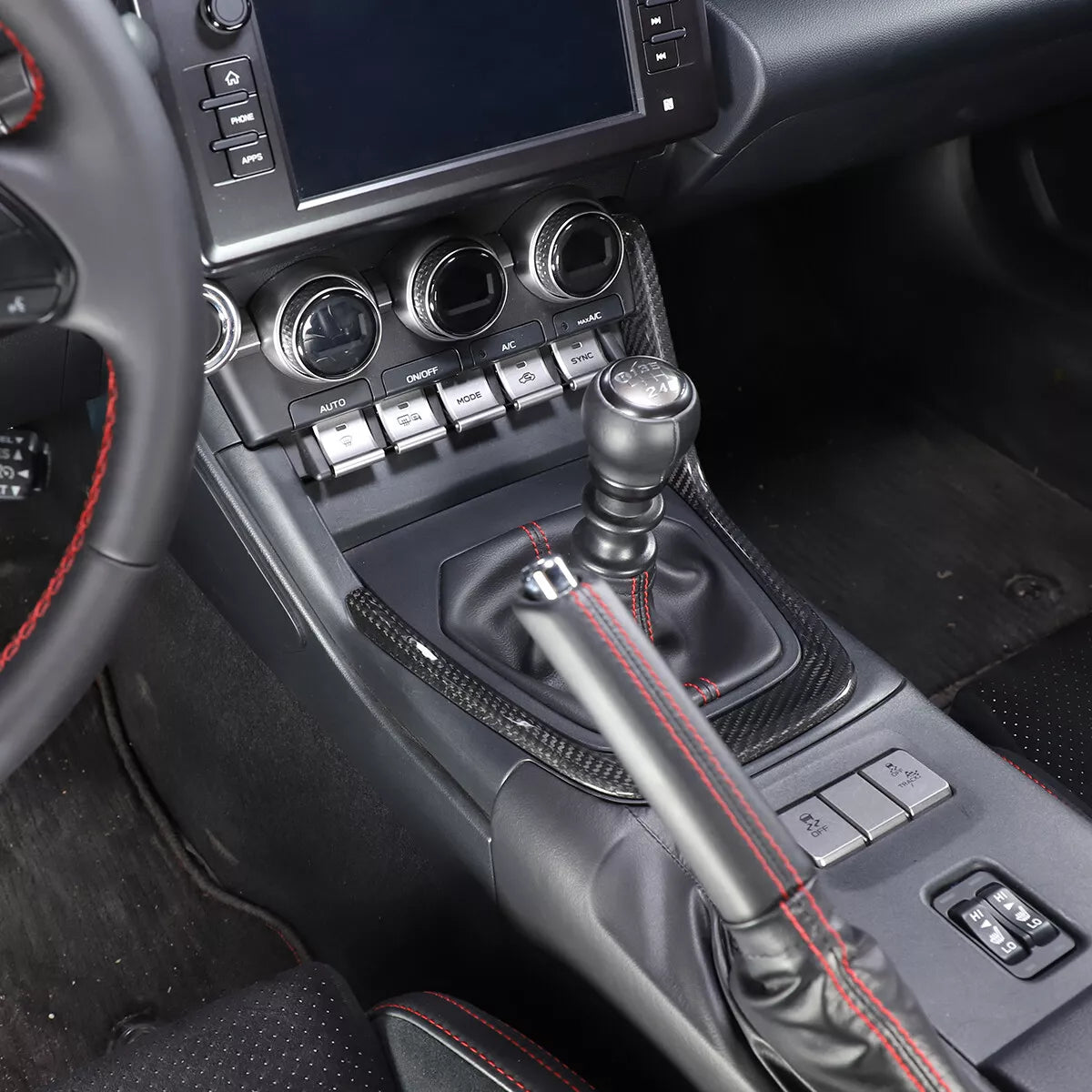 Carbon fiber Center Console Gear Shifter Trim Frame - Subaru BRZ (ZD8) / Toyota GR86 (ZN8)