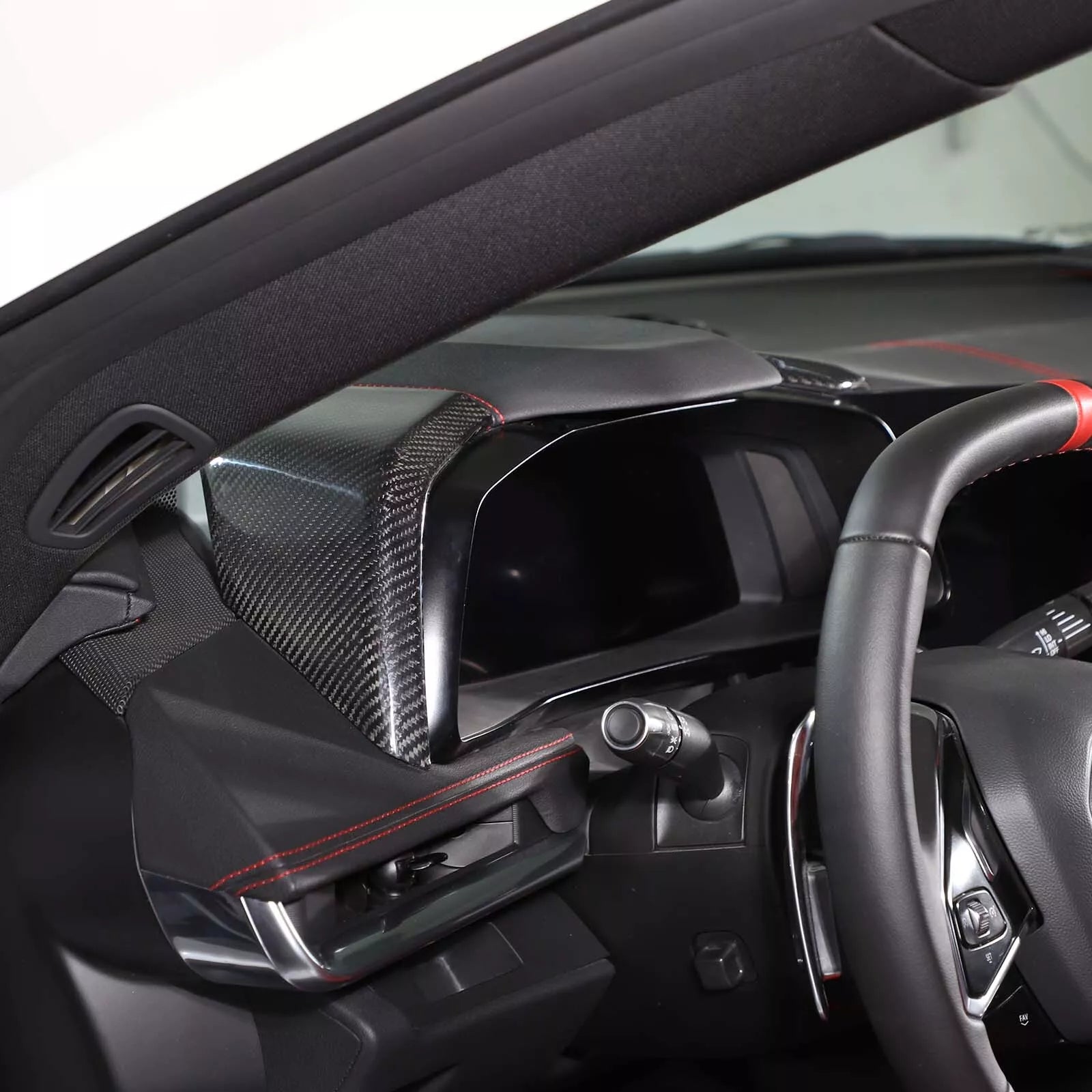 Carbon Fiber Dashboard Side Panel Trim Cover - Corvette C8 2020-2023