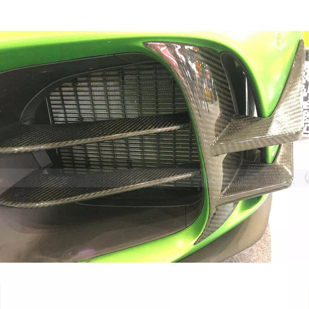 Carbon Fiber Front Canard Fins - Mercedes Benz AMG GTR 16-18