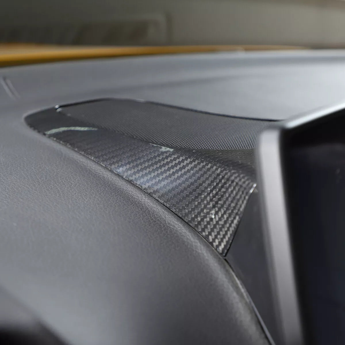 Carbon Fiber Interior DashBoard Speaker Frame Cover Trim - Toyota Supra A90 2019-2024