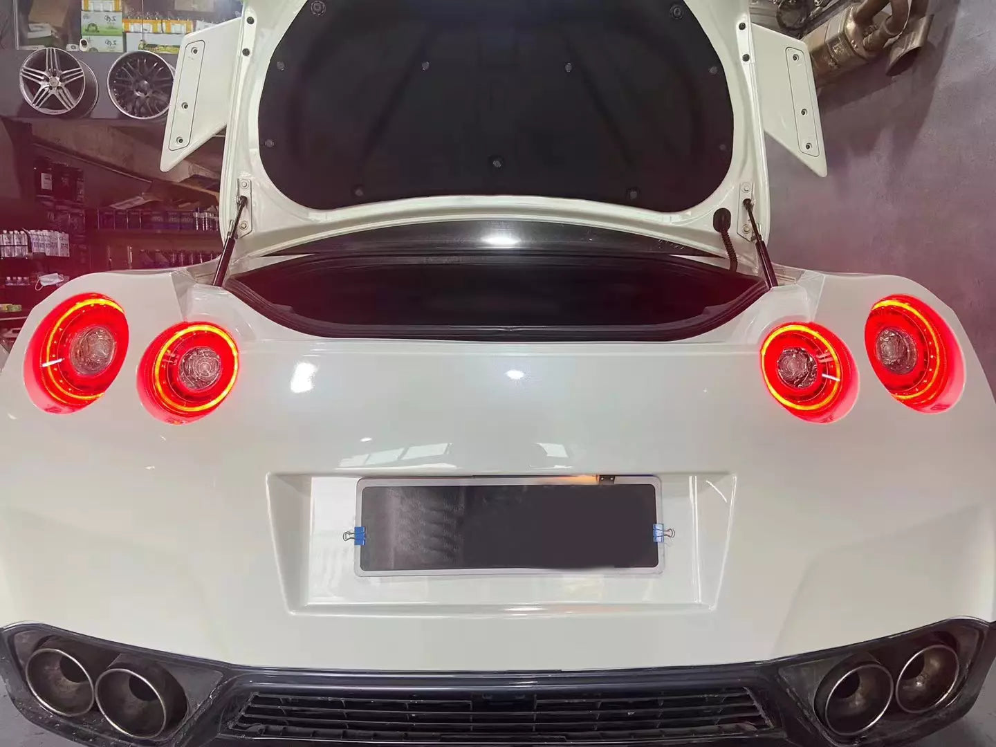 2017+ Style LED Tail Lights Sequential Red Rear Brake Lamp - Nissan GT-R GTR R35 2009-2022