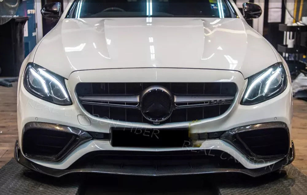 Carbon Front Splitter Lip & Air Vent Cover - Mercedes Benz W213 S213 E63 S 2016-2020