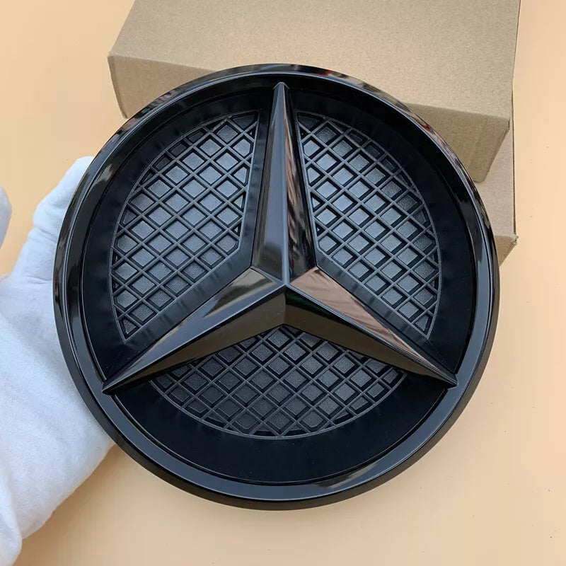 Gloss Black GT Style Front Grille W/ Emblem For Mercedes Benz W205 2015-2018 C-Class C300