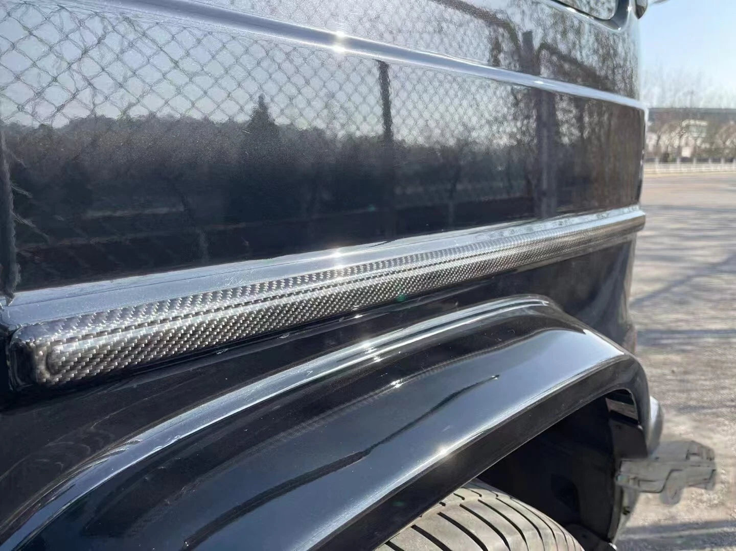 Carbon Fiber Body AMG Side Molding Trims - Mercedes W464 G63 G550 2018+
