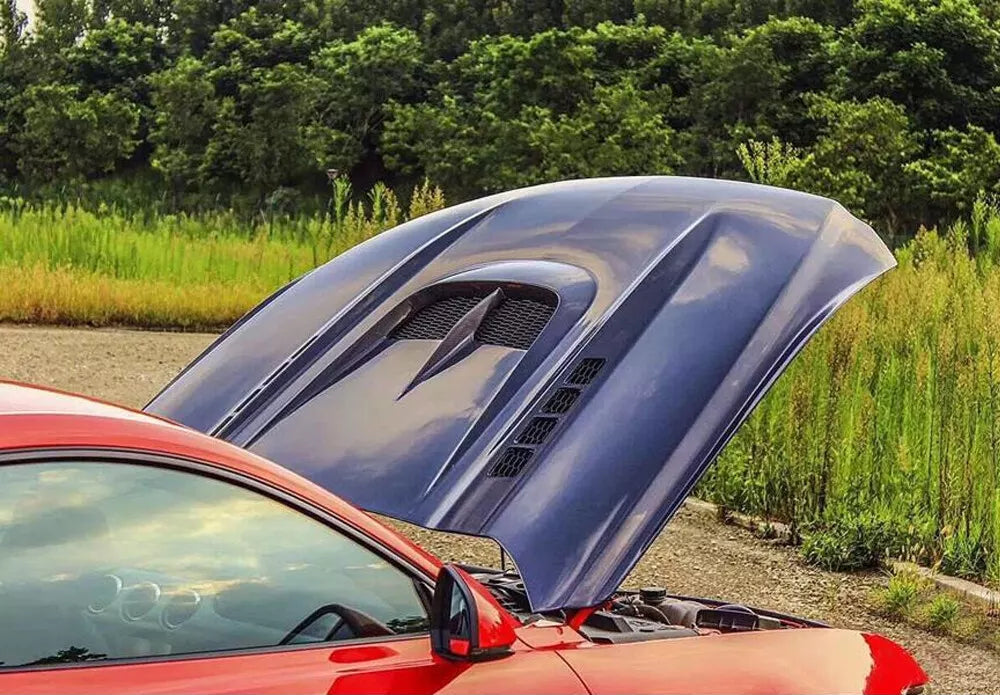 Carbon Fiber Vented Front Engine Hood - Ford Mustang 2015-2017