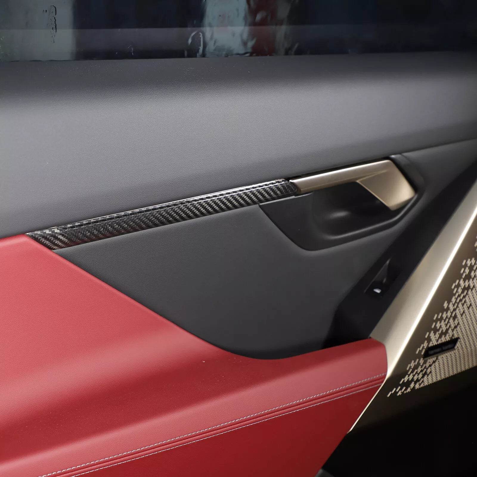 Carbon Fiber Interior Door Panel Trim Cover Set - BMW 5 Series G60