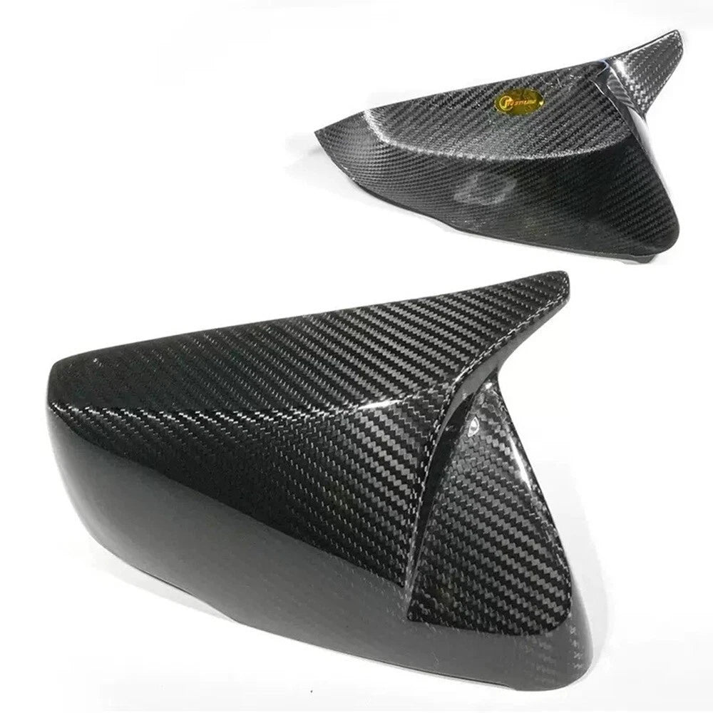 DRY CARBON FIBER M STYLE SIDE MIRROR COVERS CAPS - 14-24 CADILLAC CTS CT5 CT6