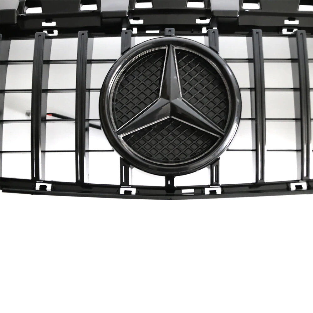 Gloss Black GT Style Grille - Mercedes Benz CLA-Class W117 Grill 2013-2019